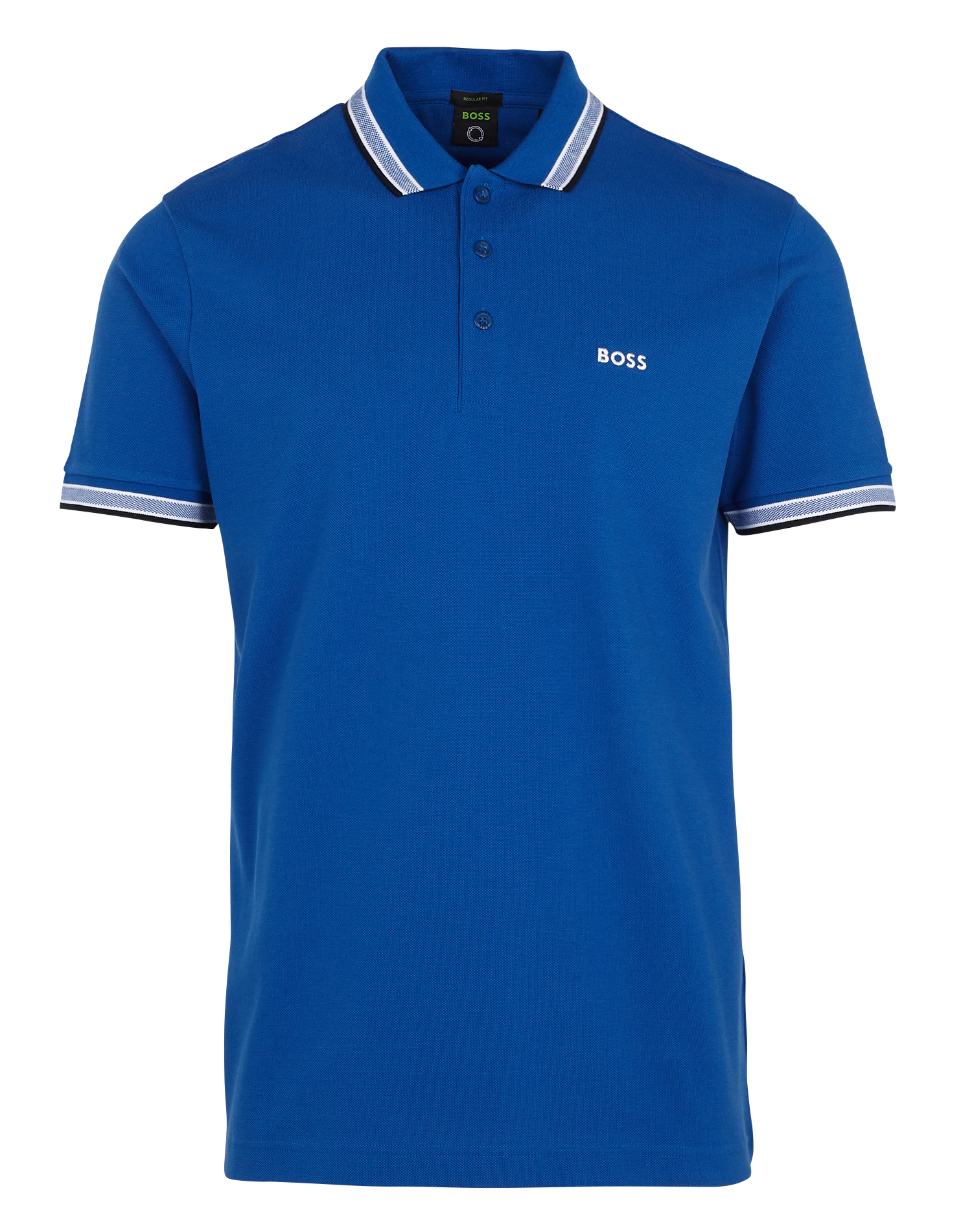 Polo regular fit en coton | Bleu