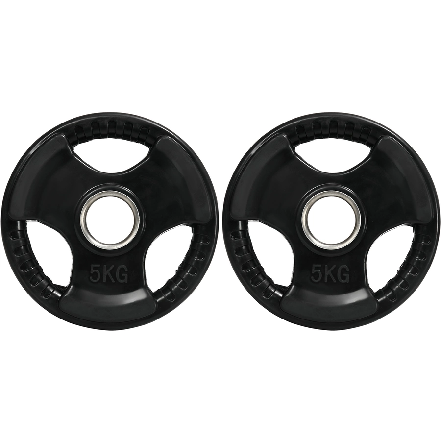 SPORTNOW Hantelscheibe mit 5 cm Bohrung schwarz