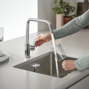 Grohe keukenkraan Start hoge U-uitloop QuickFix chroom