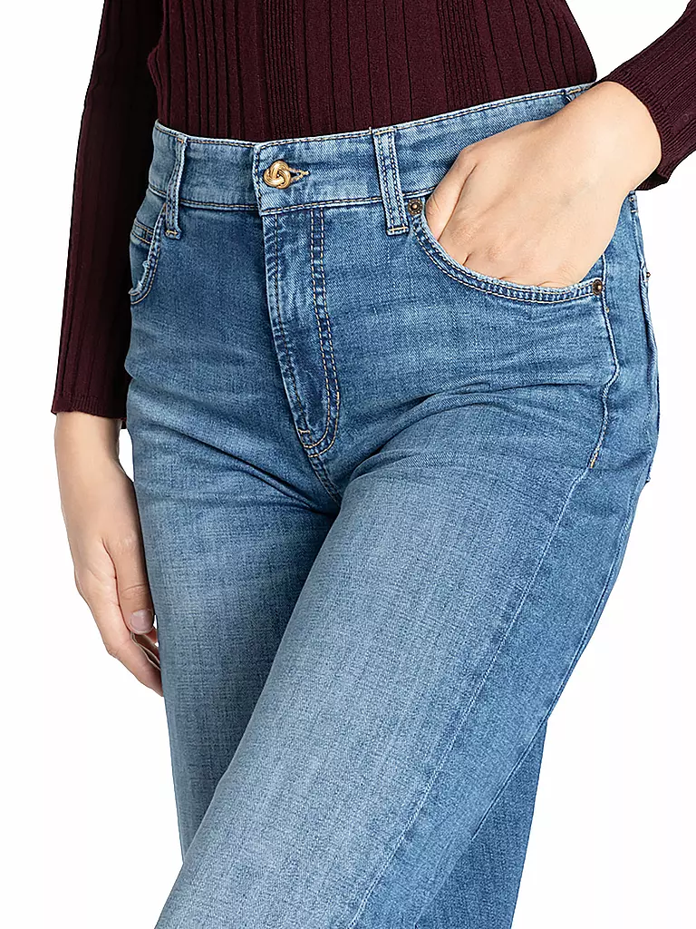 CAMBIO Jeans Flared Fit PALAZZO blau