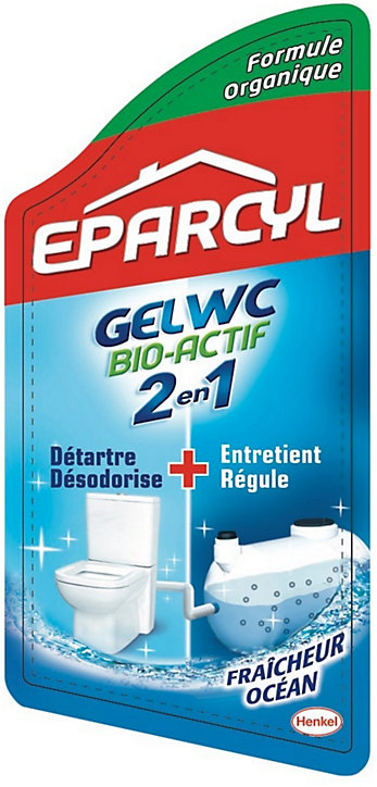 Gel WC bio-actif 2 en 1 Eparcyl 750 ml fraicheur marine