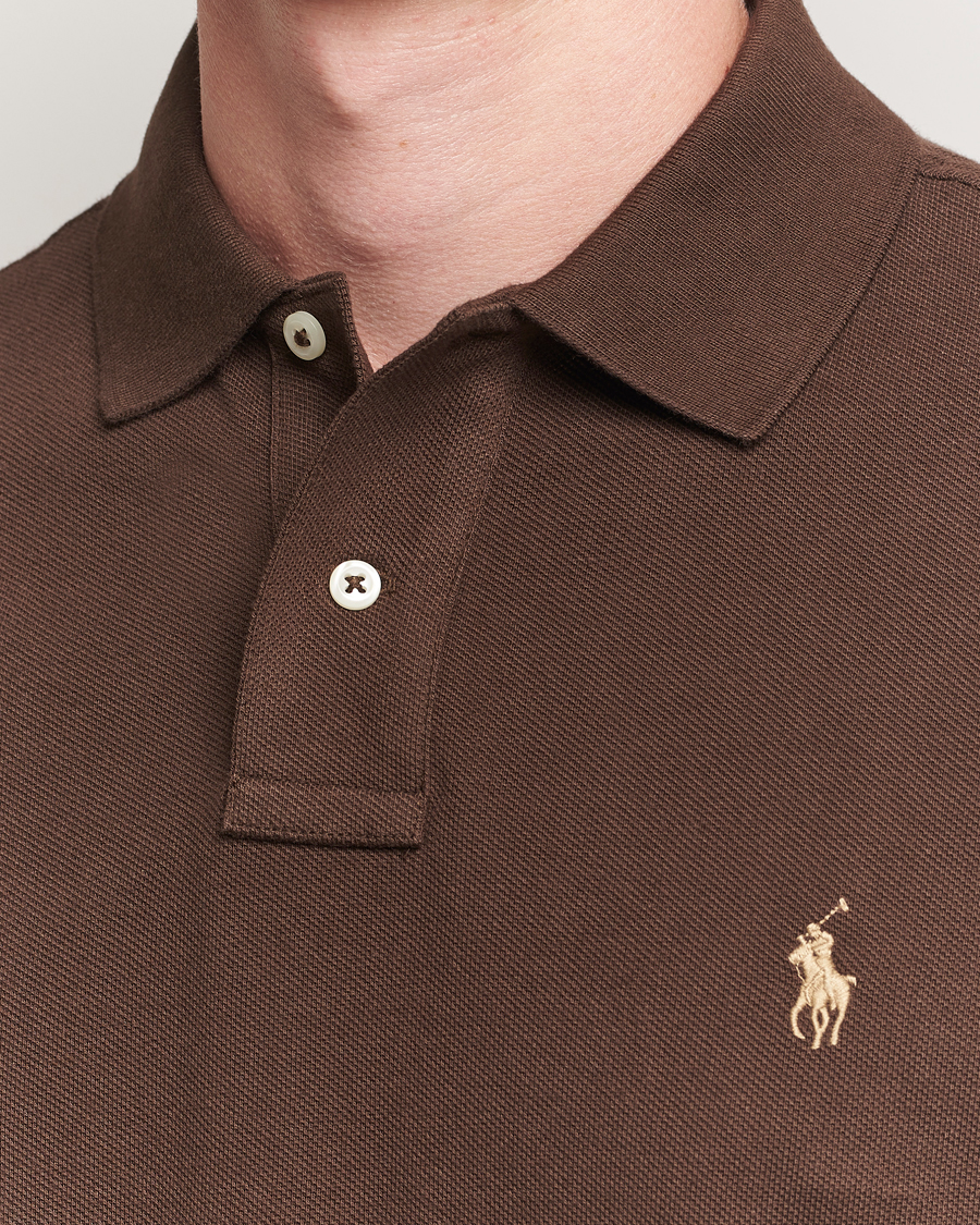 Polo Ralph Lauren Custom Slim Fit Polo Nutmeg Brown