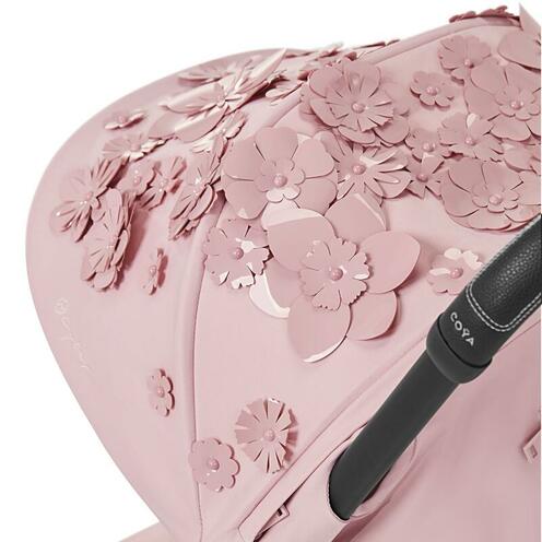 Poussette Coya Simply Flowers Matt Black Pink - CYBEX