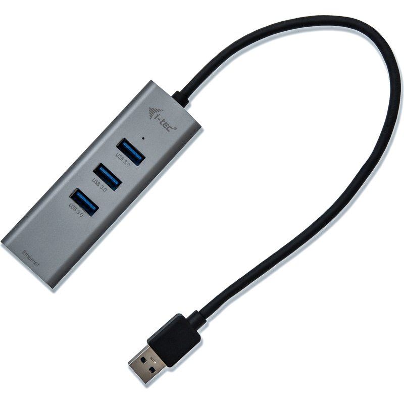 i-tec Metal USB 3.0 HUB 3 Port + Gigabit Ethernet Adapter