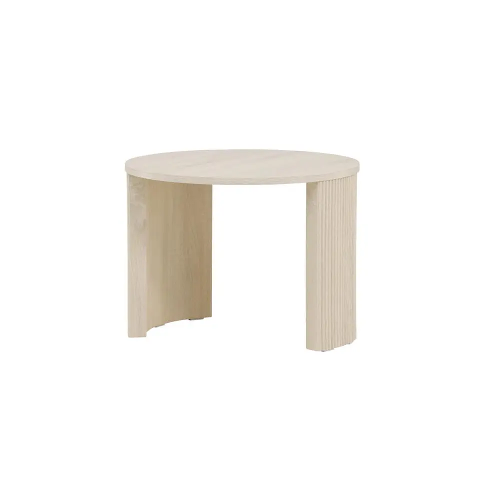 Salontafel Rond - Naturel MDF - 60x60x45cm - Bristol