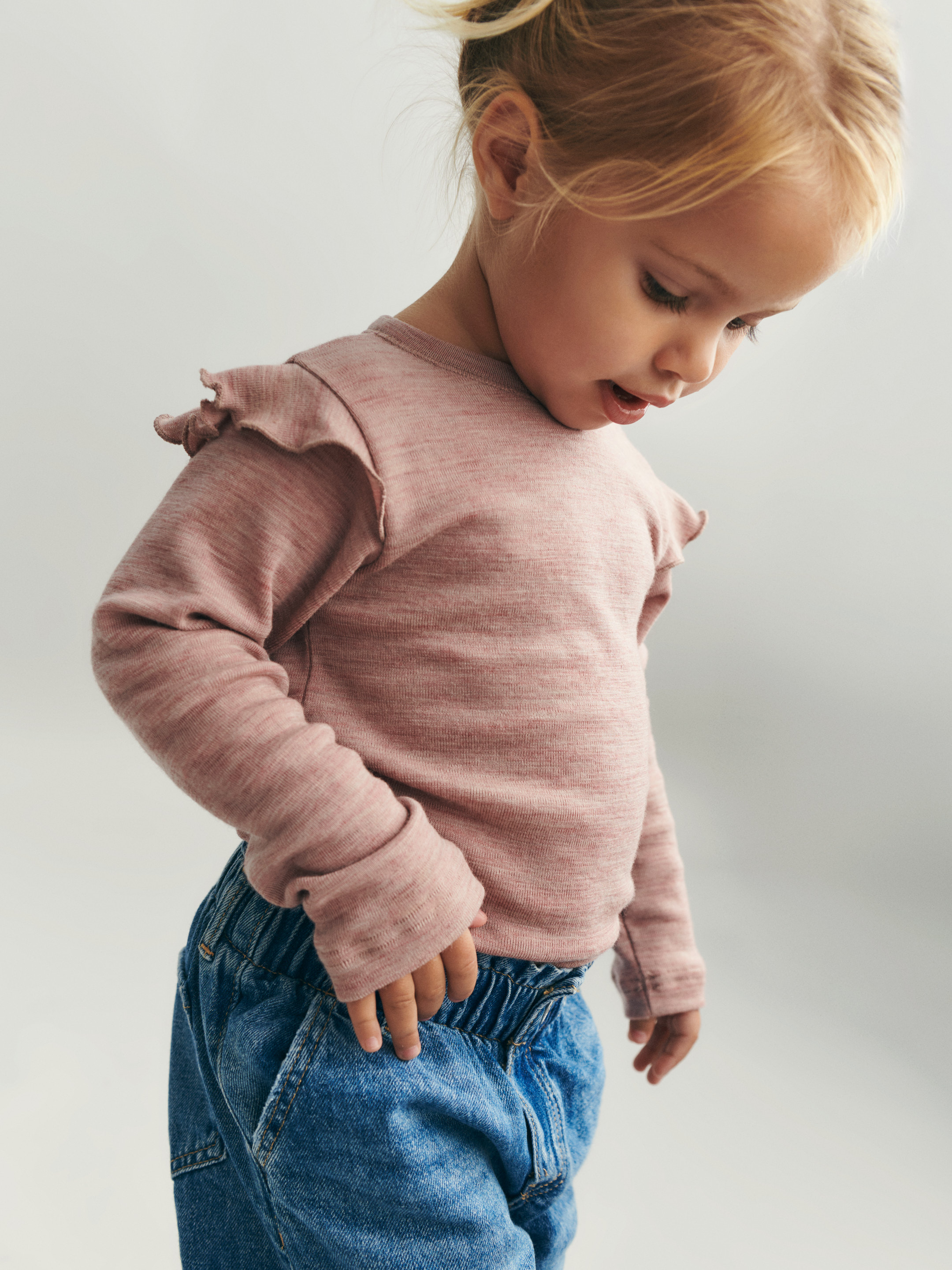 Shirt van merinowol voor baby's