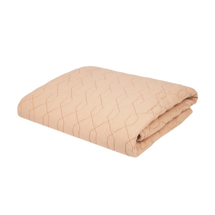 Nobodinoz - Wabi Sabi Steppdecke, 100 x 135 cm, powder pink