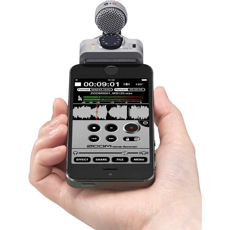 Zoom iQ7 stereo-microfoon voor iOS