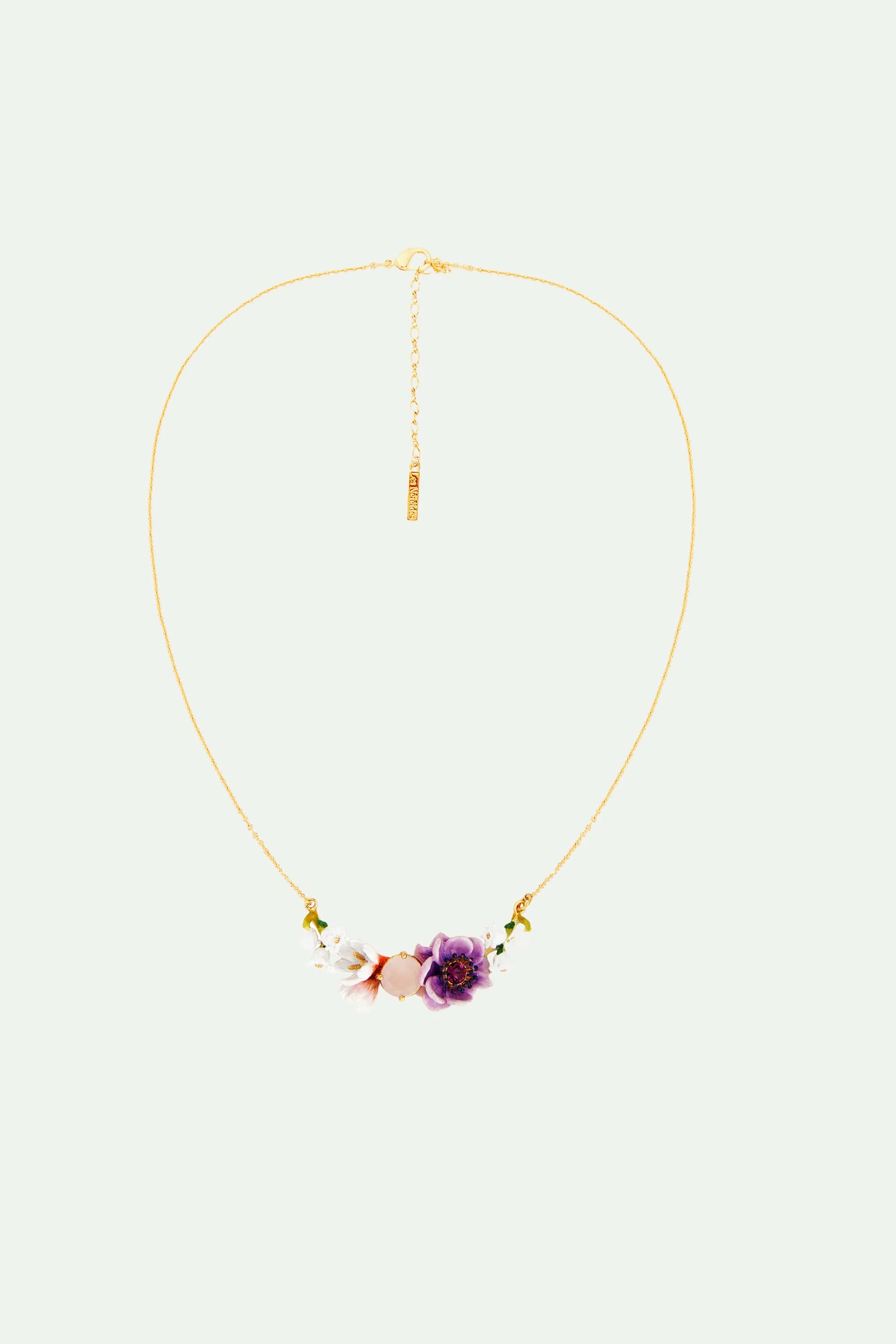 Collier plastron bohème 3 fleurs | Multicolore
