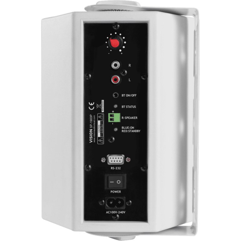 Vision SP-1900P set d'enceintes 60 W Universel Blanc 2-voies Bluetooth