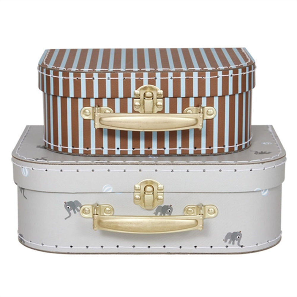 Mini Kuffert Elephant & Stripe - OYOY → Luksusbaby.dk
