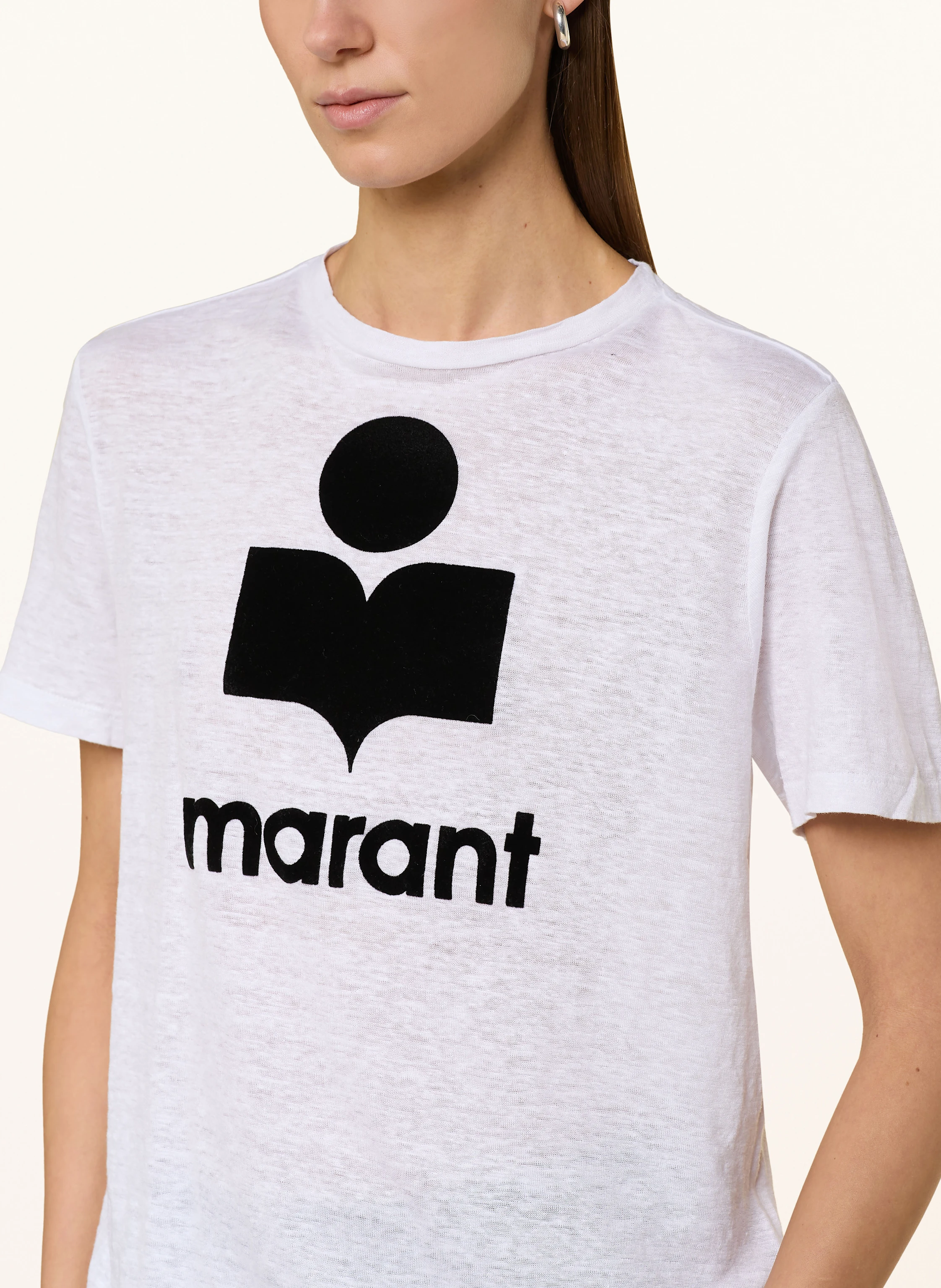 MARANT ÉTOILE T-Shirt ZEWEL aus Leinen