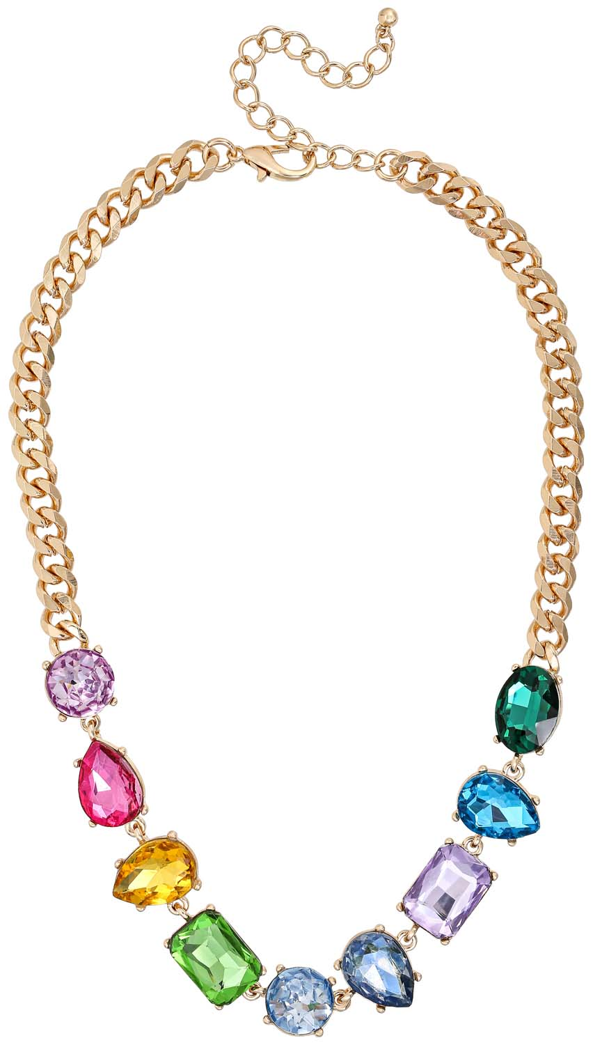 Kette - Strass Rainbow