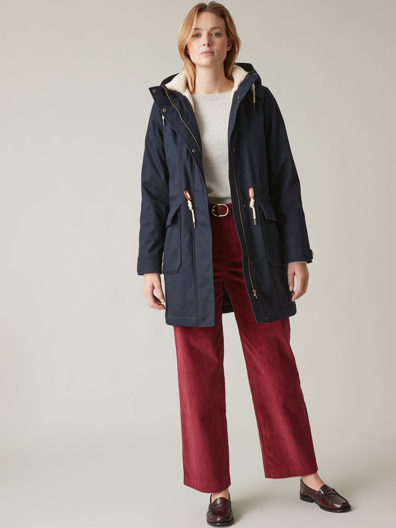 Parka doublée sherpa femme - Collection famille