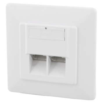Q-Link UTP contactdoos inbouw dubbelvoudig 8 polig RJ45
