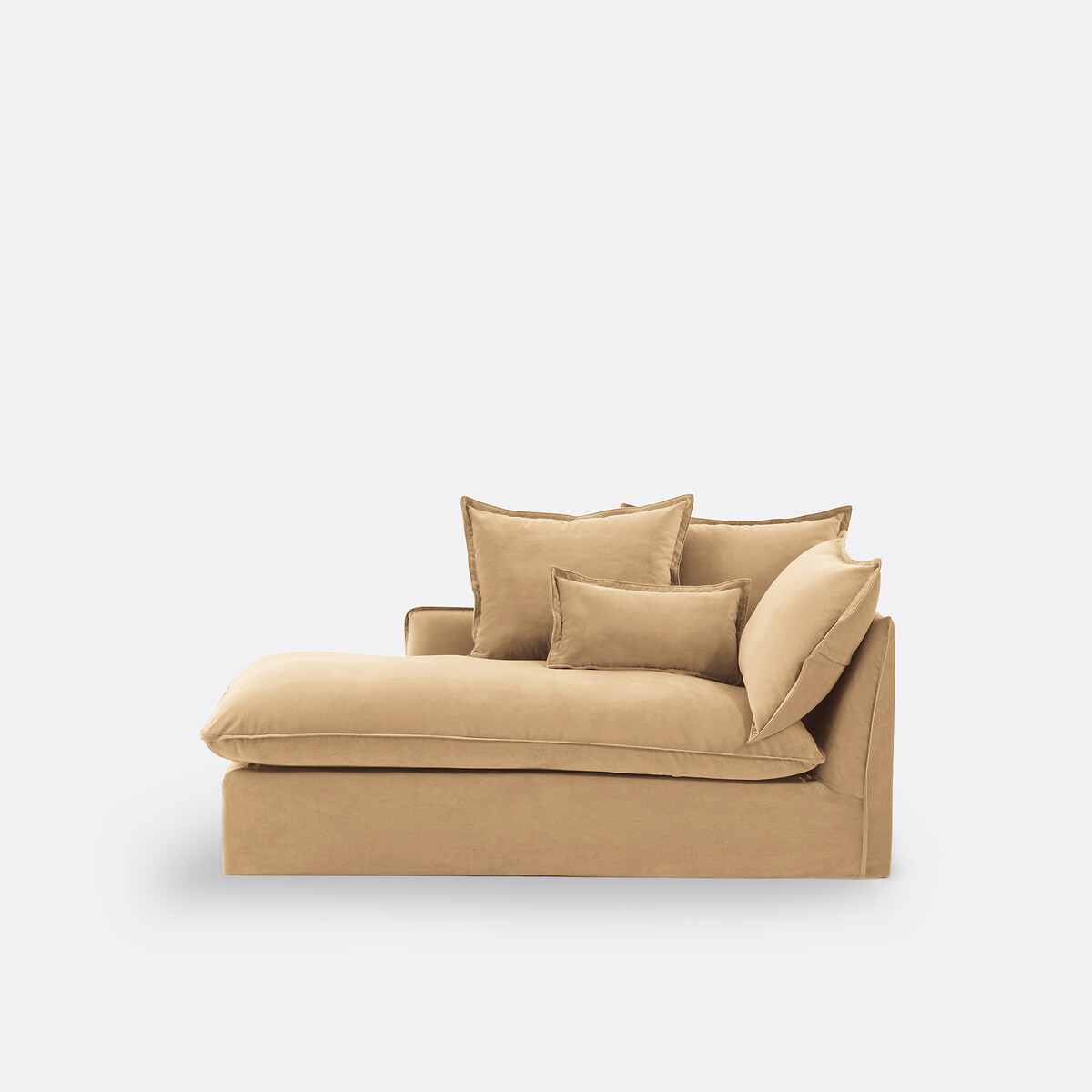 LA REDOUTE INTERIORS<br>Poltrona, à esquerda, em veludo, Odna