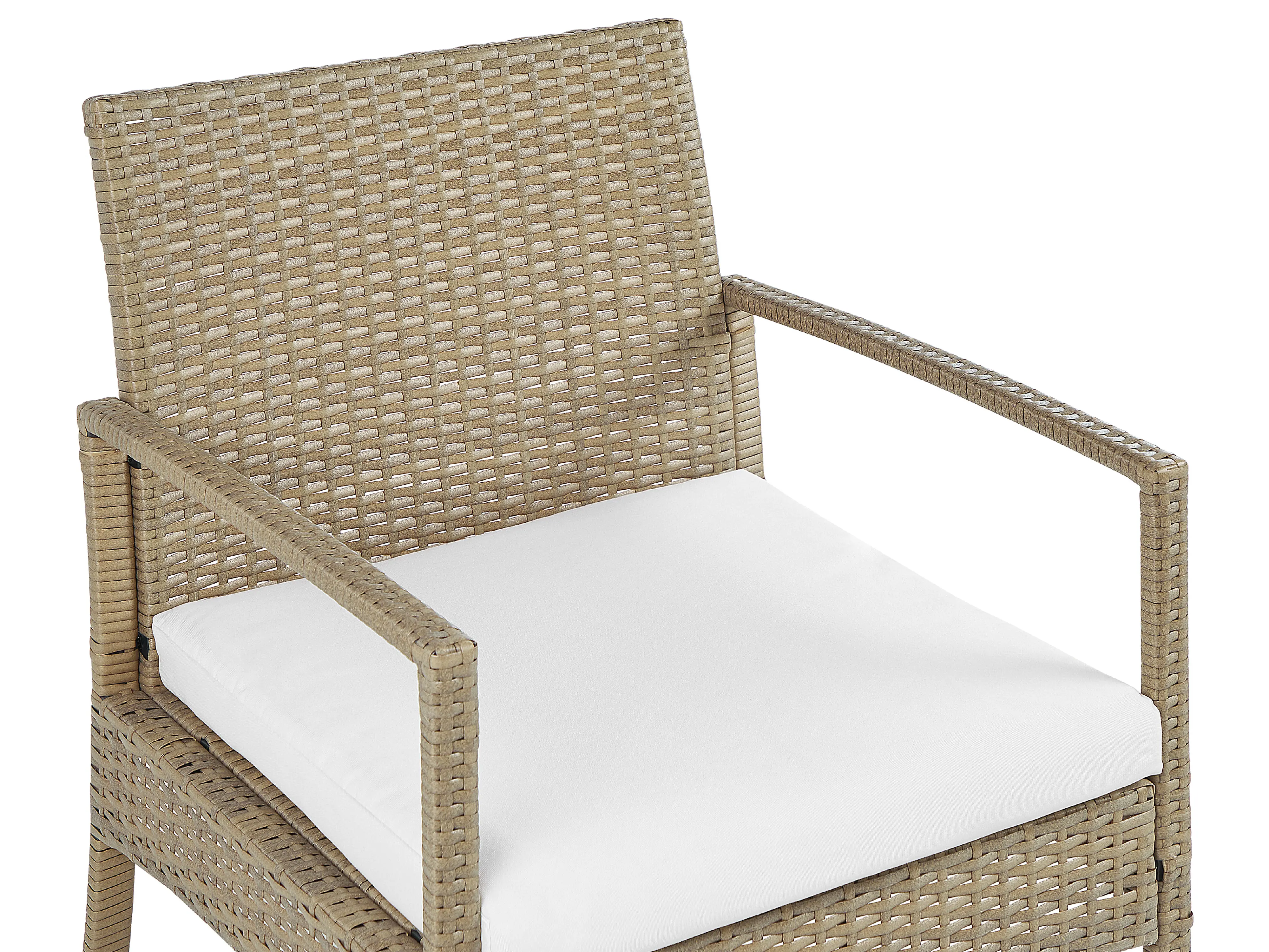 Loungeset 4-zits rotan lichtbruin/cremewit MARSALA
