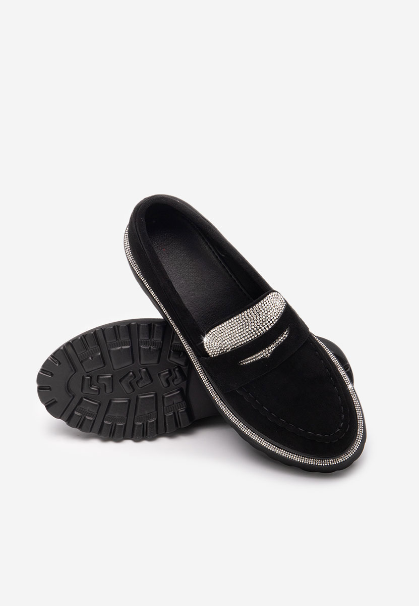 Mocassins élégants femme noirs Algera