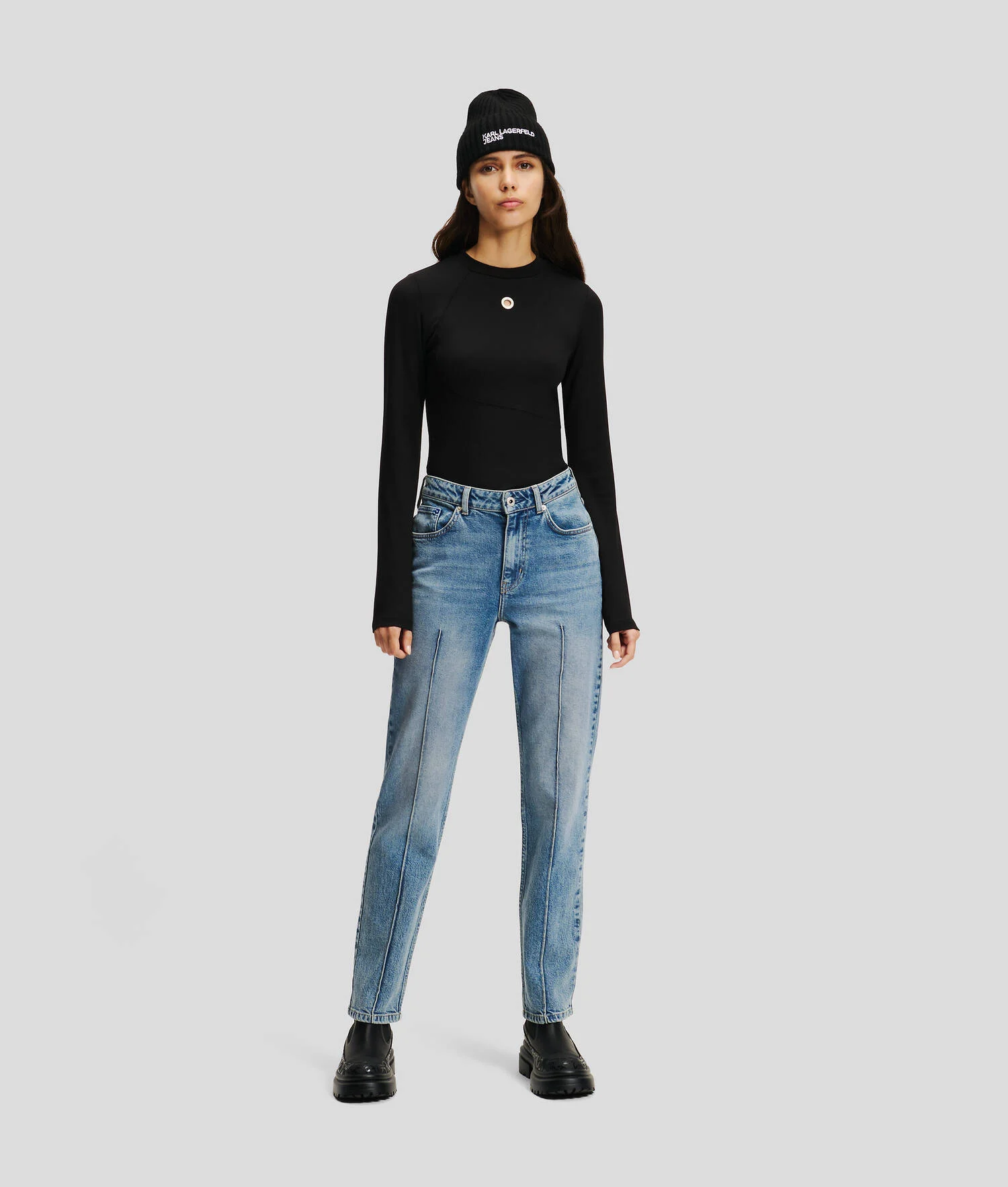 JEAN FUSELÉ TAILLE HAUTE KLJ