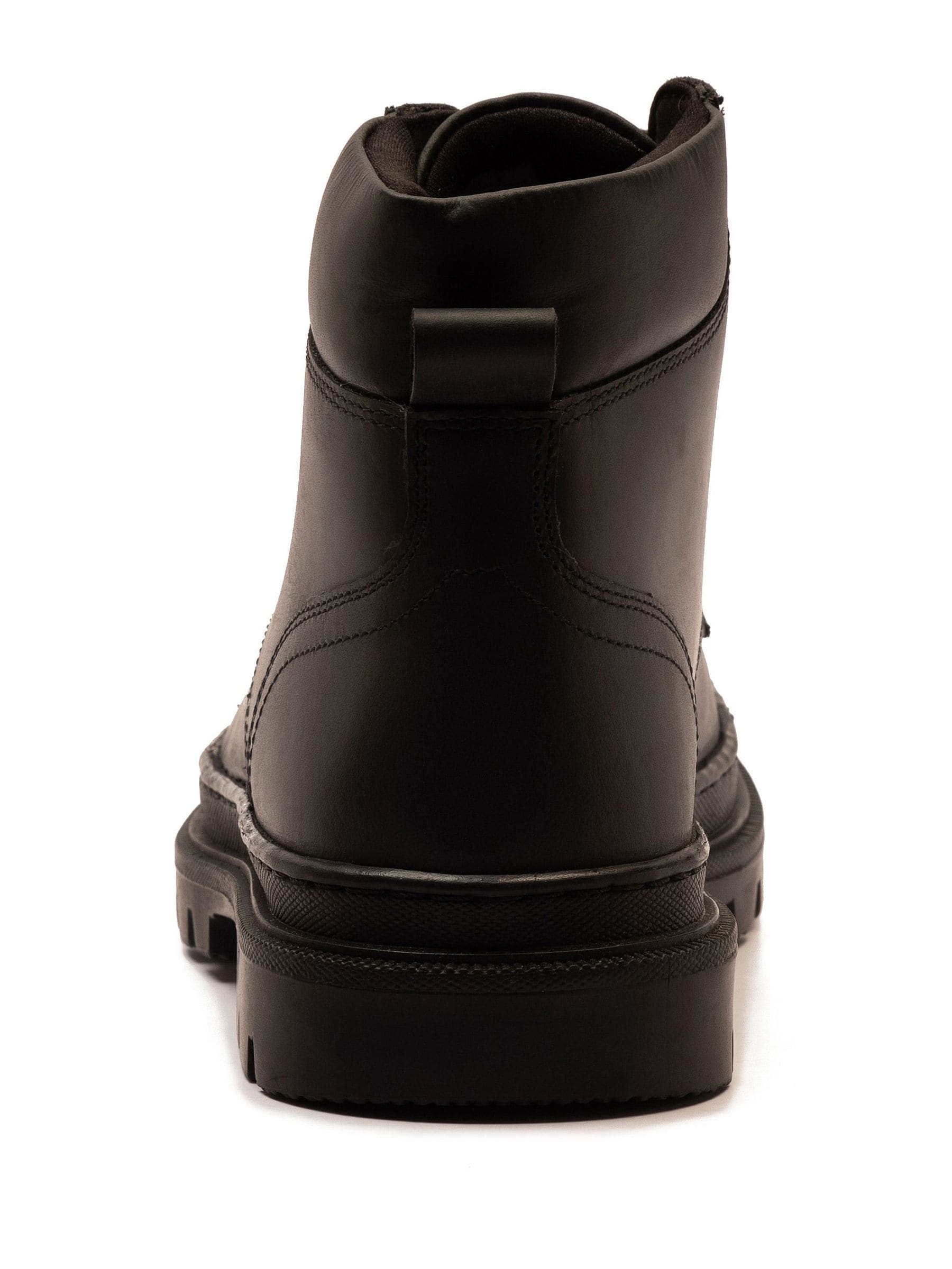 Zwart - Off The Hook Jones Leren Vetersluiting Casual Enkelboots
