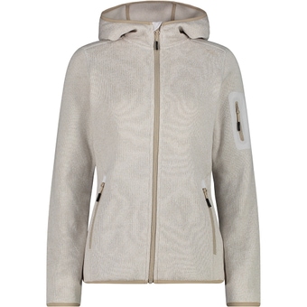 CMP Knit Tech Fleecejacke Vaniglia / Bianco Damen