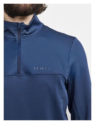 Maillot Manches Longues Col 1/2 Zip Craft Core Gain Bleu Homme