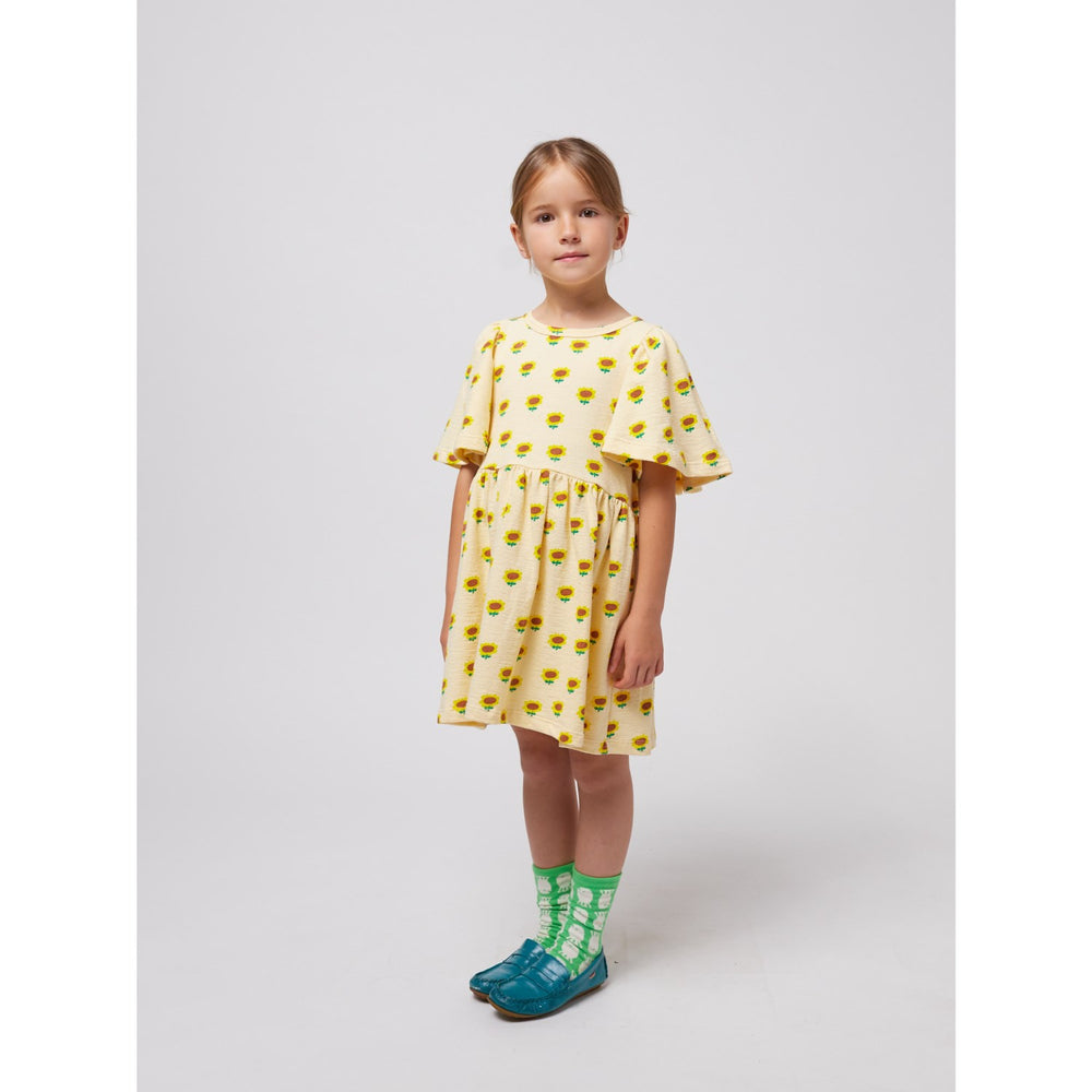 Køb Bobo Choses Offwhite Sunflower All Over Kjole