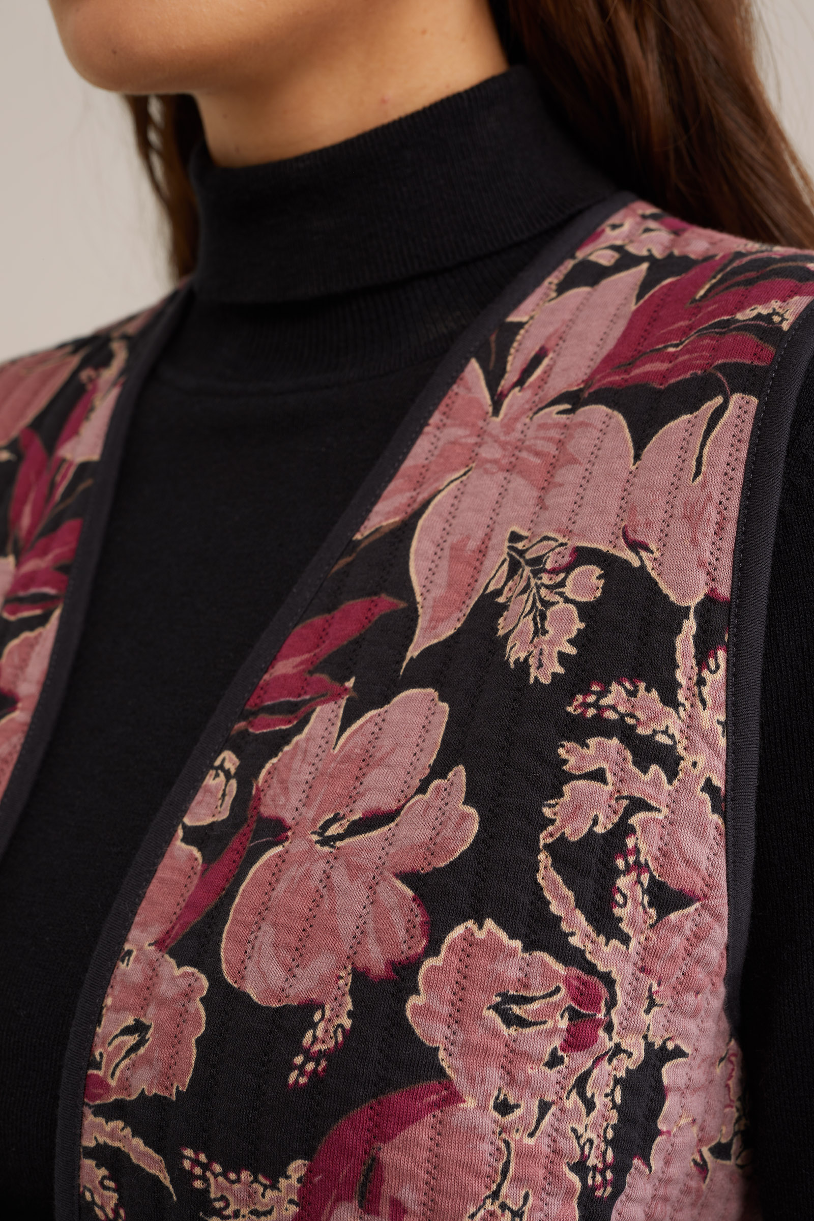 gilet met dessin WE Fashion Koraalroze