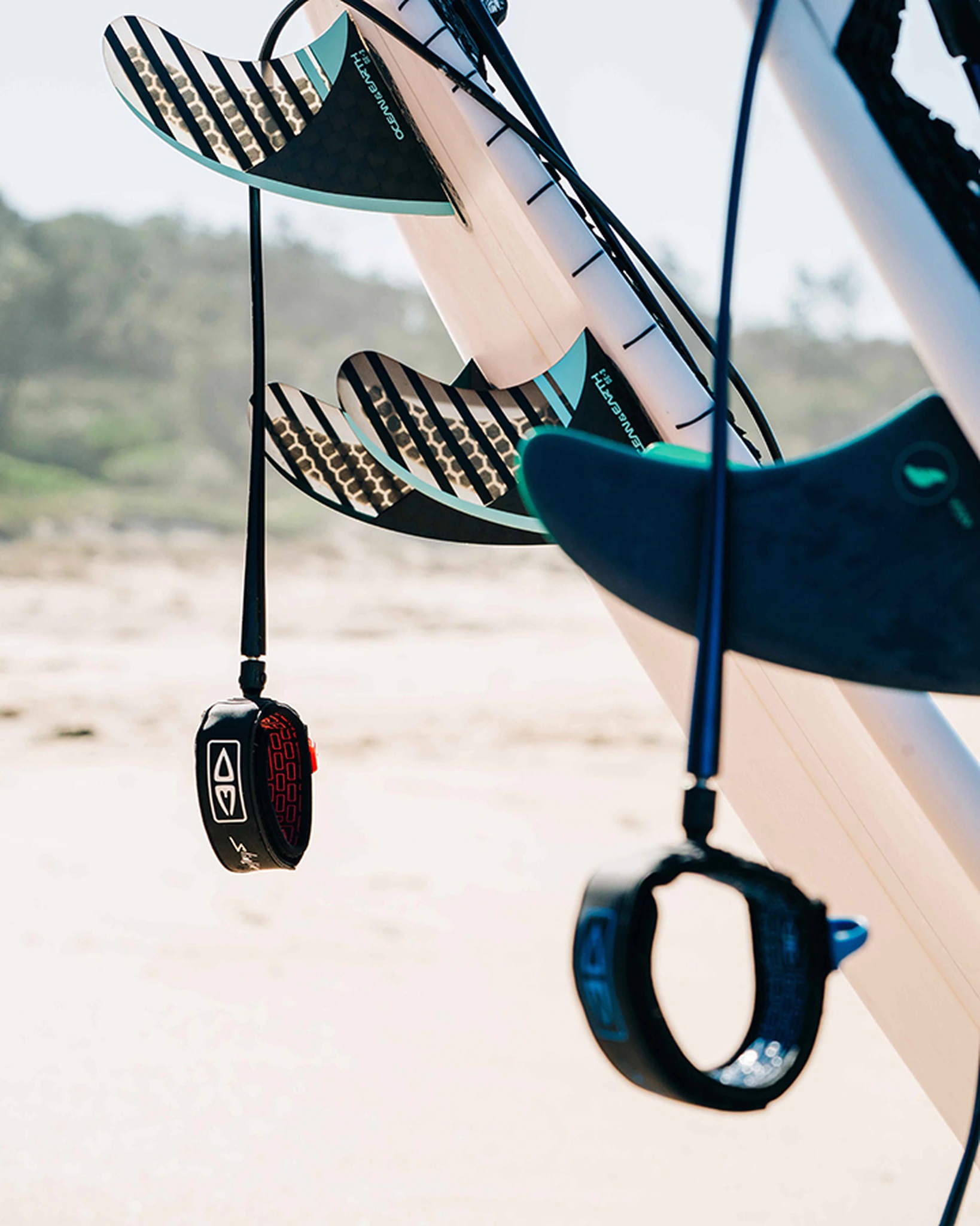 Ocean and earth Leash - Slim Line Comp One XT - 6'0 Black
