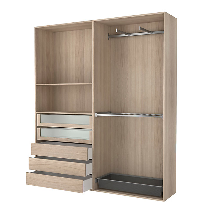 Tiroir intérieur effet chêne GoodHome Atomia H. 17 x L. 93,7 x P. 45 cm
