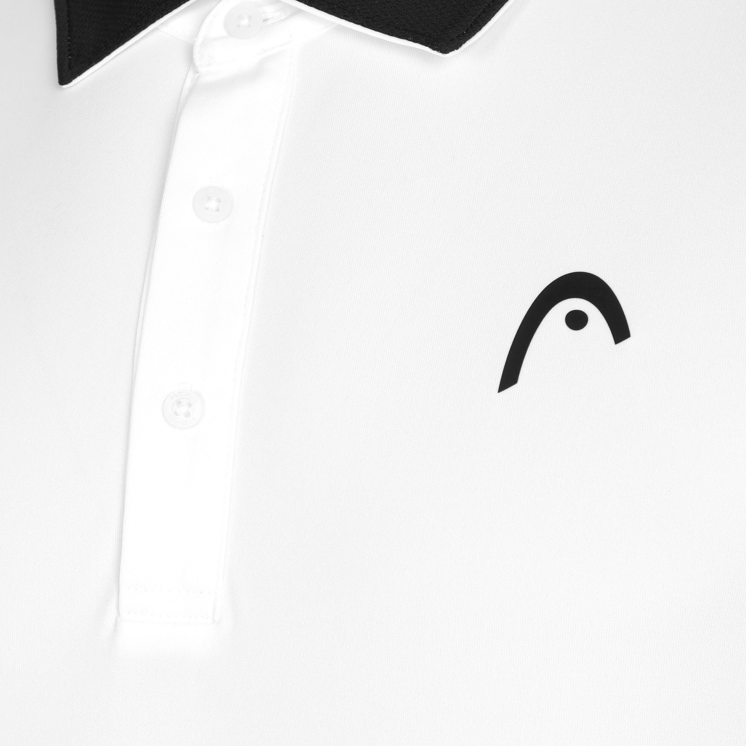 HEAD Slice Polo Hommes - Blanc , Noir