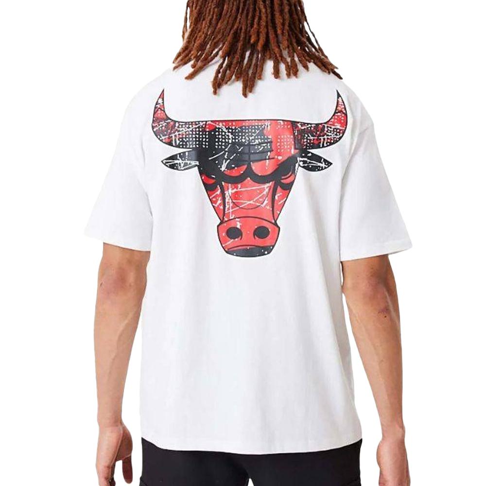 New Era Chicago Bulls T-shirt Blanc Homme New Era 60332136