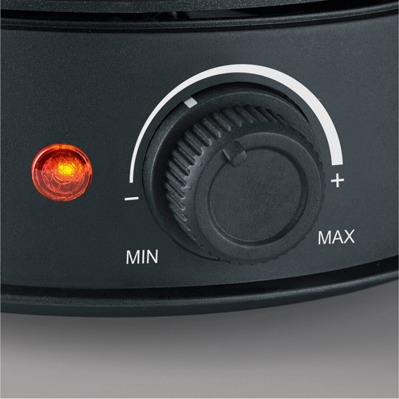 Appareil à fondue FO 2470, acier inoxydable / noir