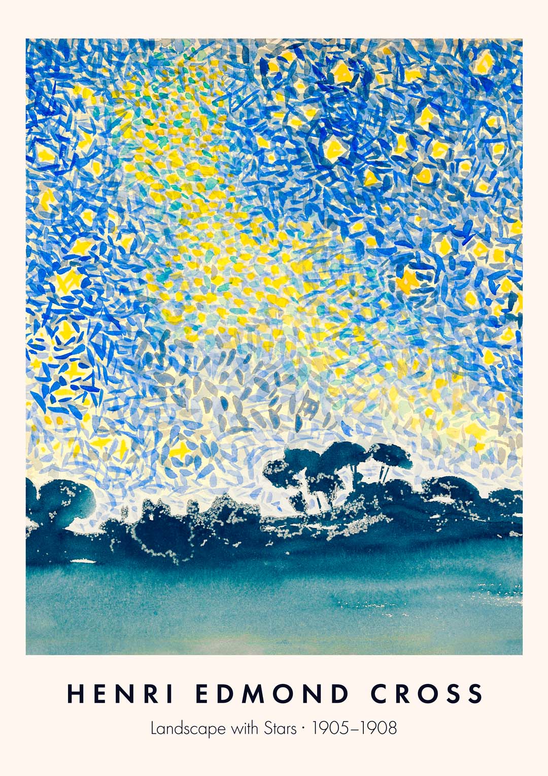 Landschaft mit Sternen von Henri Edmond Cross