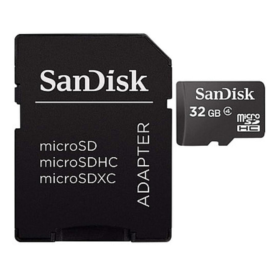 SanDisk Carte mémoire microSDHC 32 Go