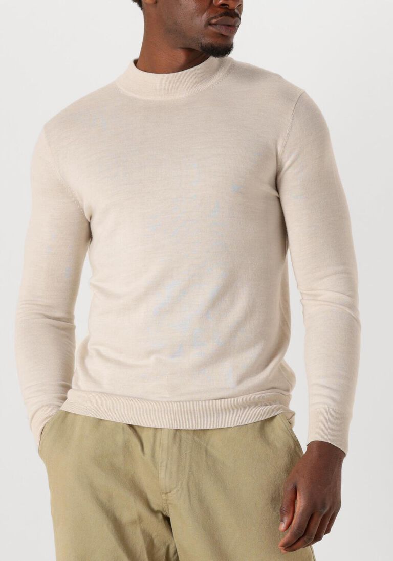 beige stefano lauran trui turtle