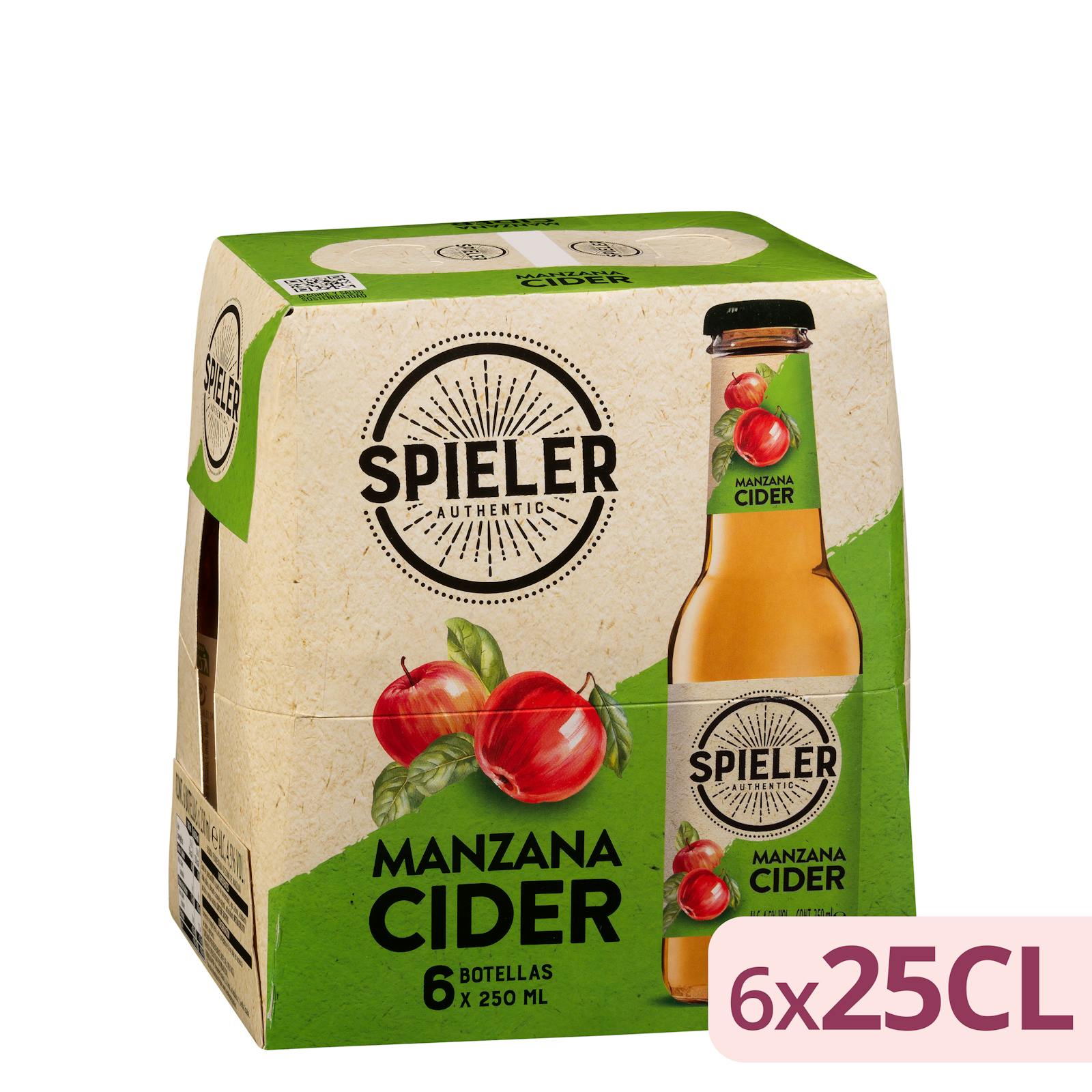 Boisson au cidre pétillant Spieler au goût de pomme