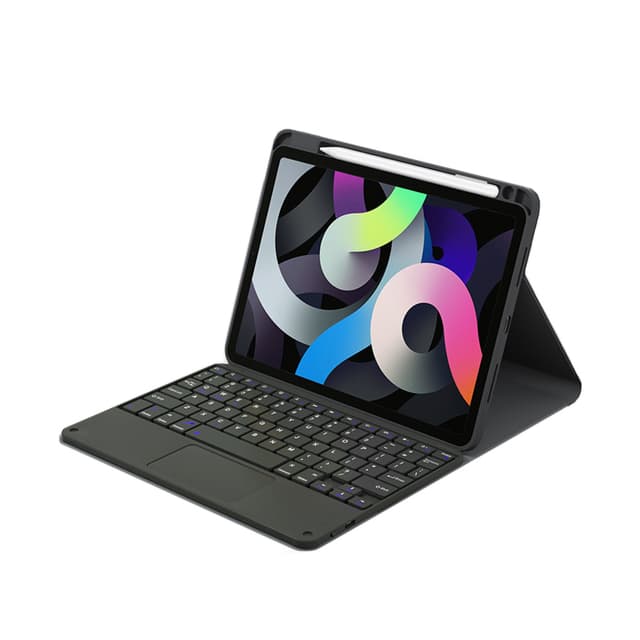 Slank beskyttelsesetui med touchpad-tastatur til iPad Sort iPad Air 2 9,7 tommer