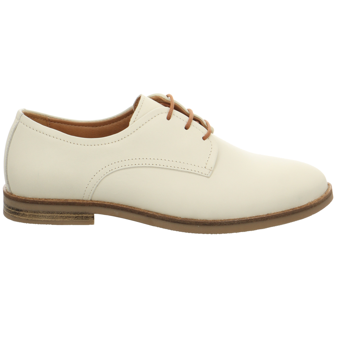 Schnürschuh beige