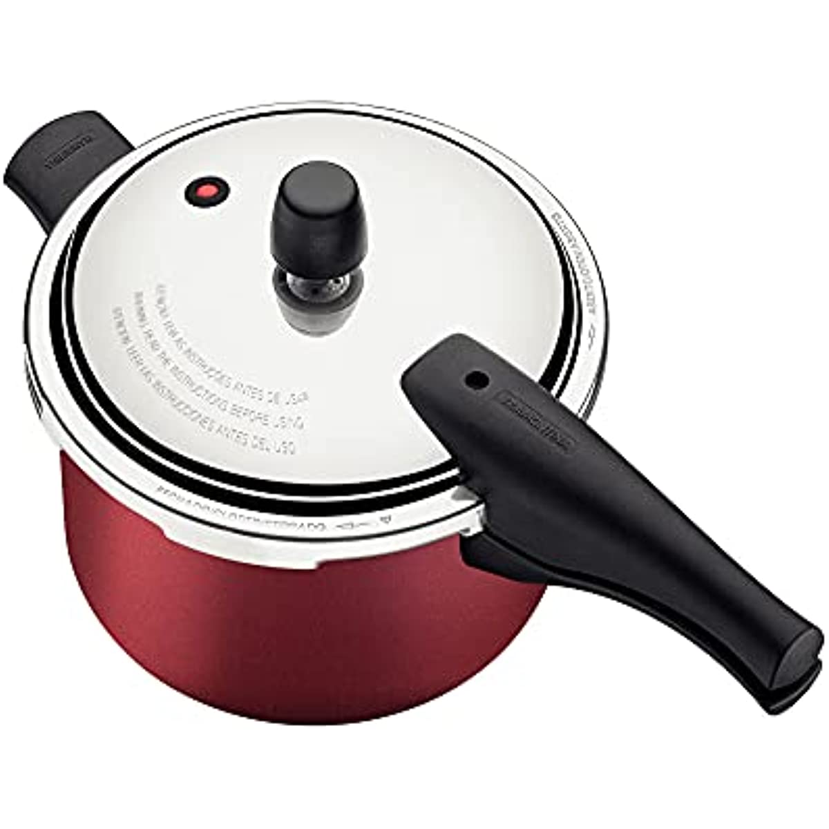 Tramontina Vancouver 20582720 Panela de Press&atilde;o com Revestimento Interno e Externo de Antiaderente Starflon Max, 20 cm e 4,5 L, Vermelho (Red Aluminium)