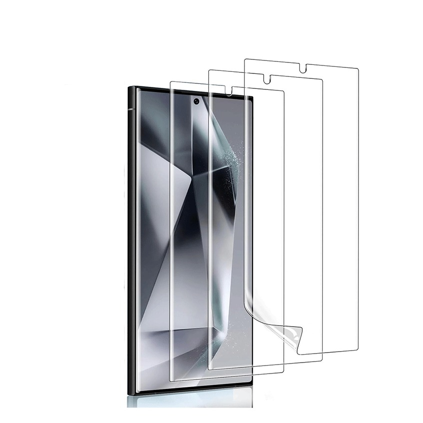 (3er Set) Samsung Galaxy S25 Ultra Vollbild Display Schutzfolie Soft PET
