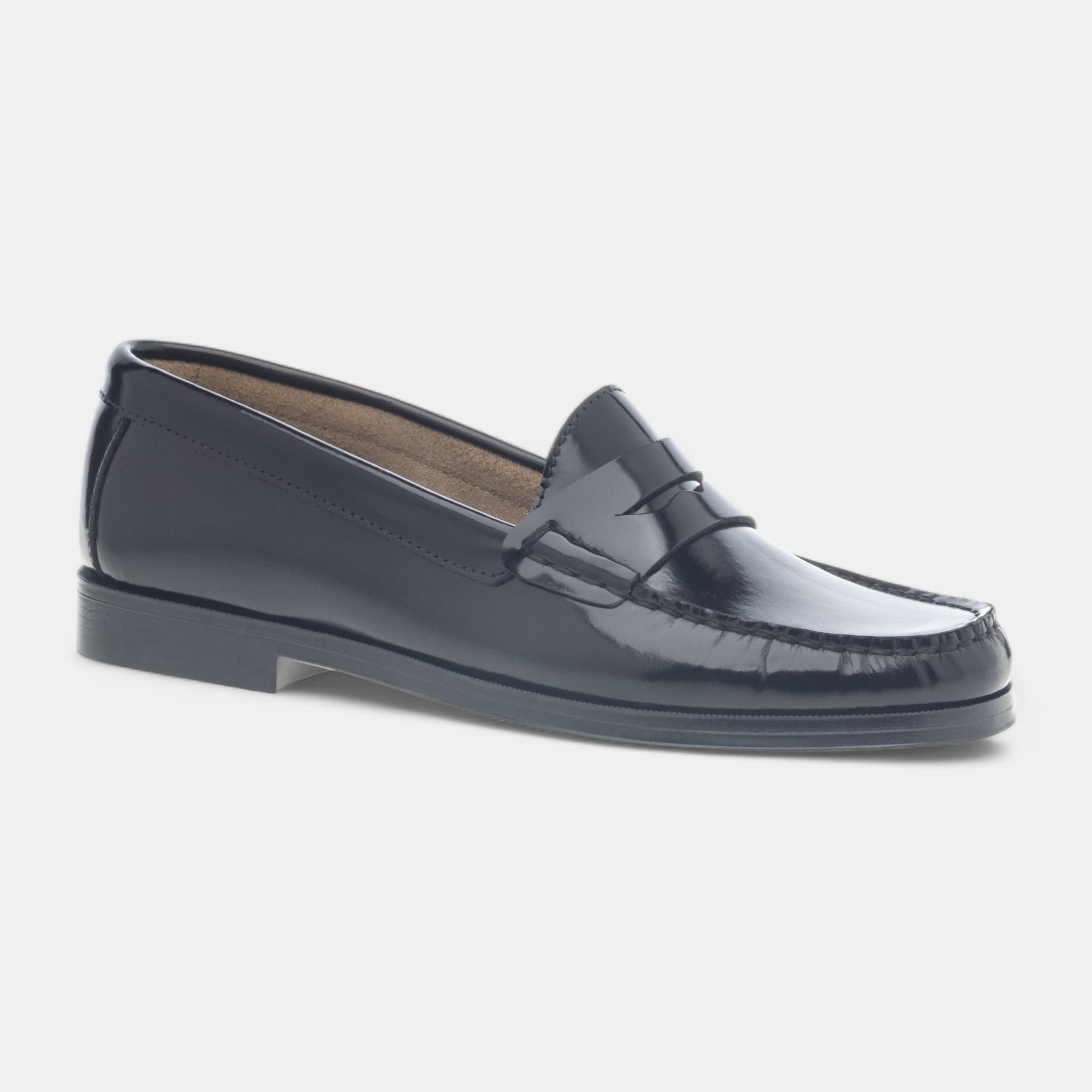 Mocassins Femme en cuir noir