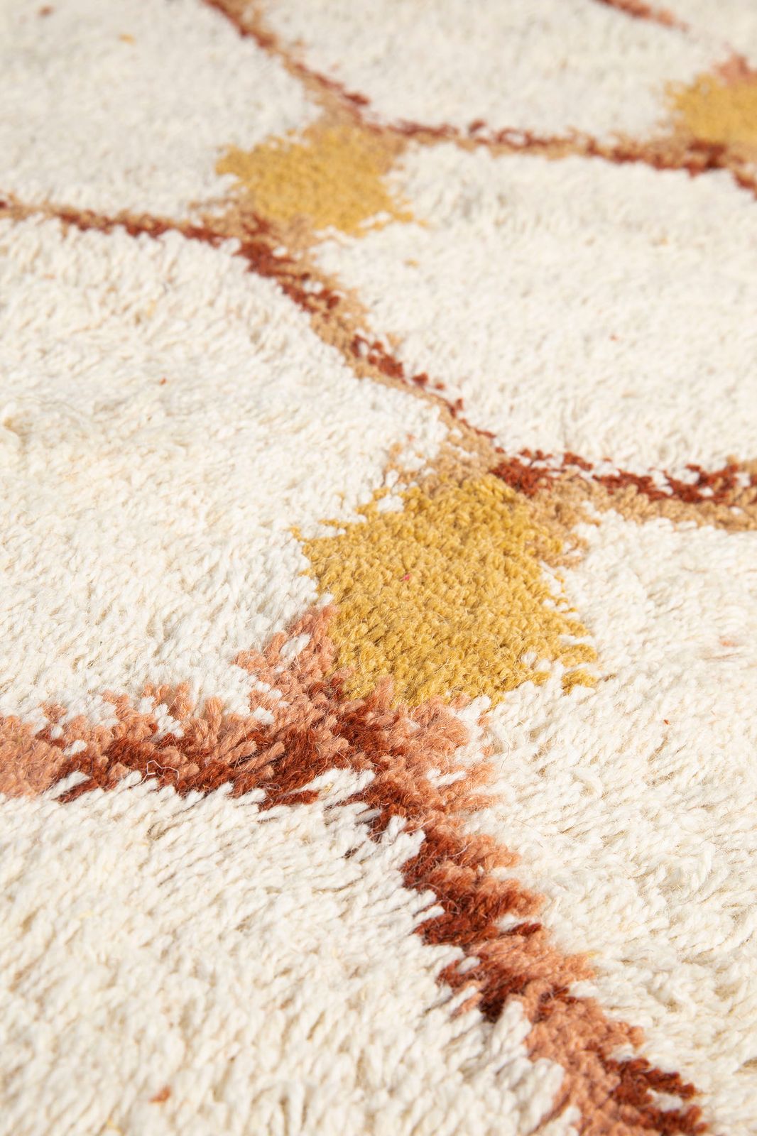 Wit kleed met honey comb print