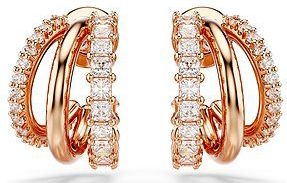 Swarovski - Hyperbola Oorbellen - Wit - Roségoud Verguld - Cubic Zirconia