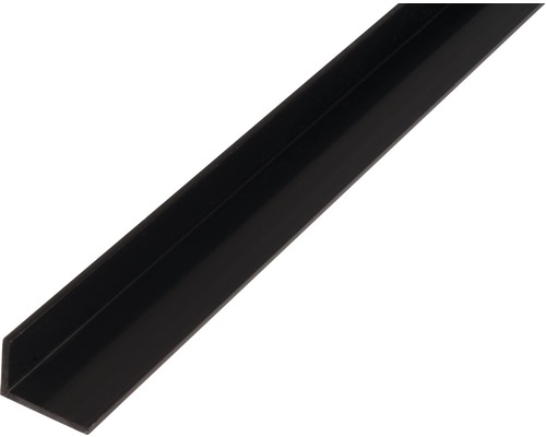 PVC hoekprofiel, zwart, 25x20x2 mm, 2,6 m