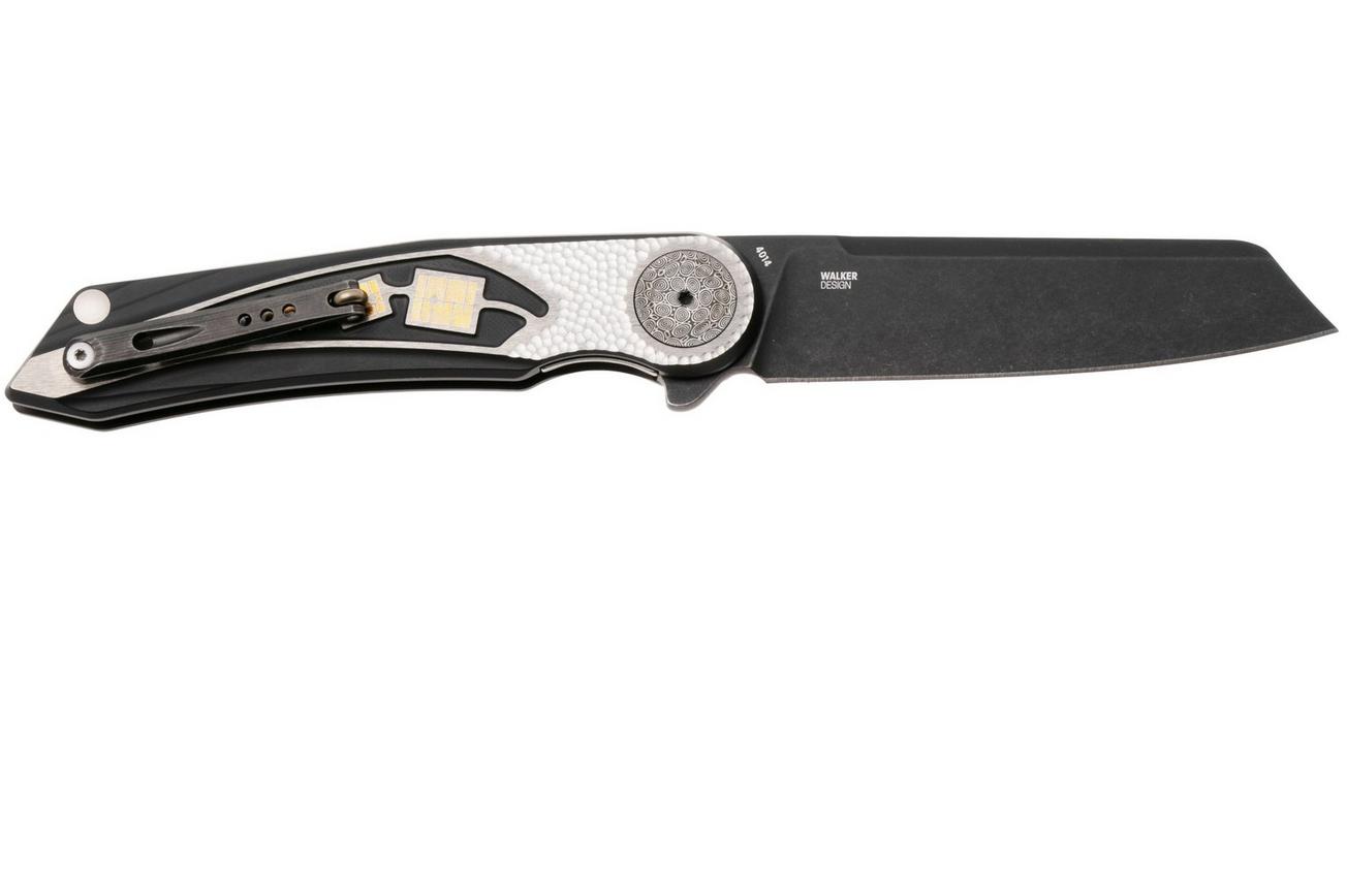 CRKT Fortuitous 4014 Blackwashed MagnaCut, Black Titanium, zakmes, Michael Walker design