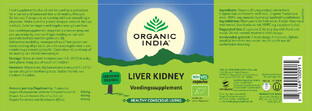 Organic India Liver Kidney Capsules 90CP