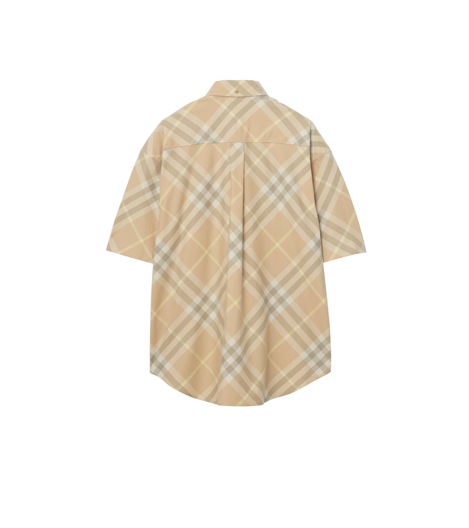 Burberry| Herren Baumwollhemd Kurzarm Oversized Fit