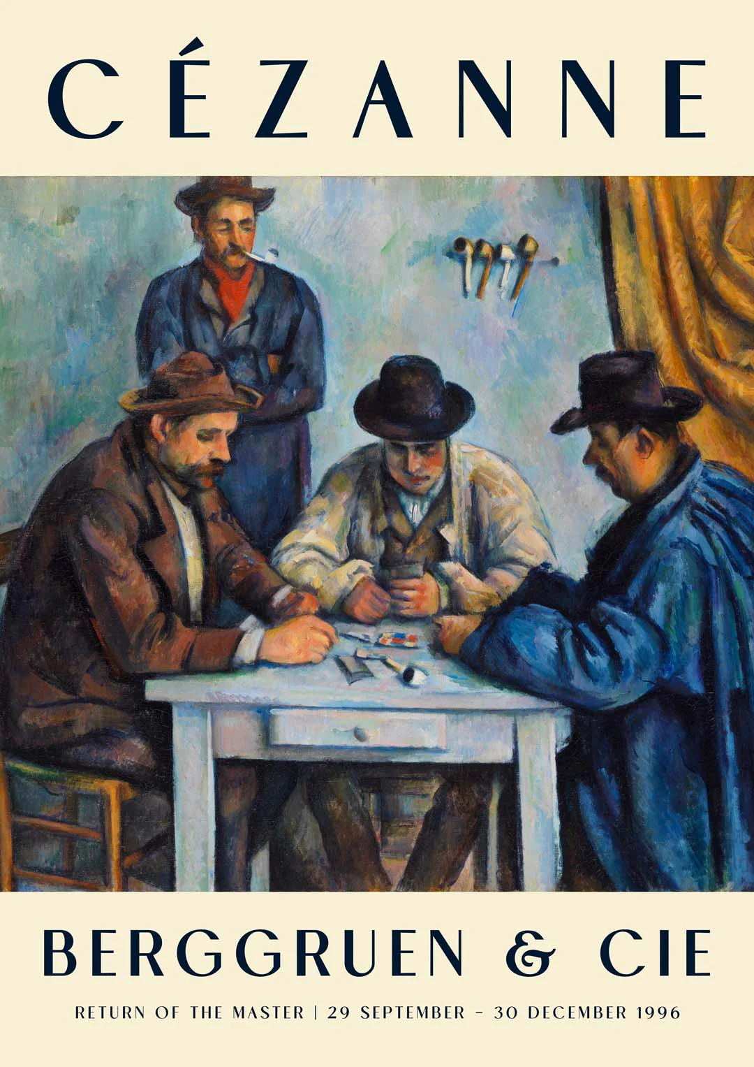 Die Kartenspieler Kunstausstellung von Paul Cézanne