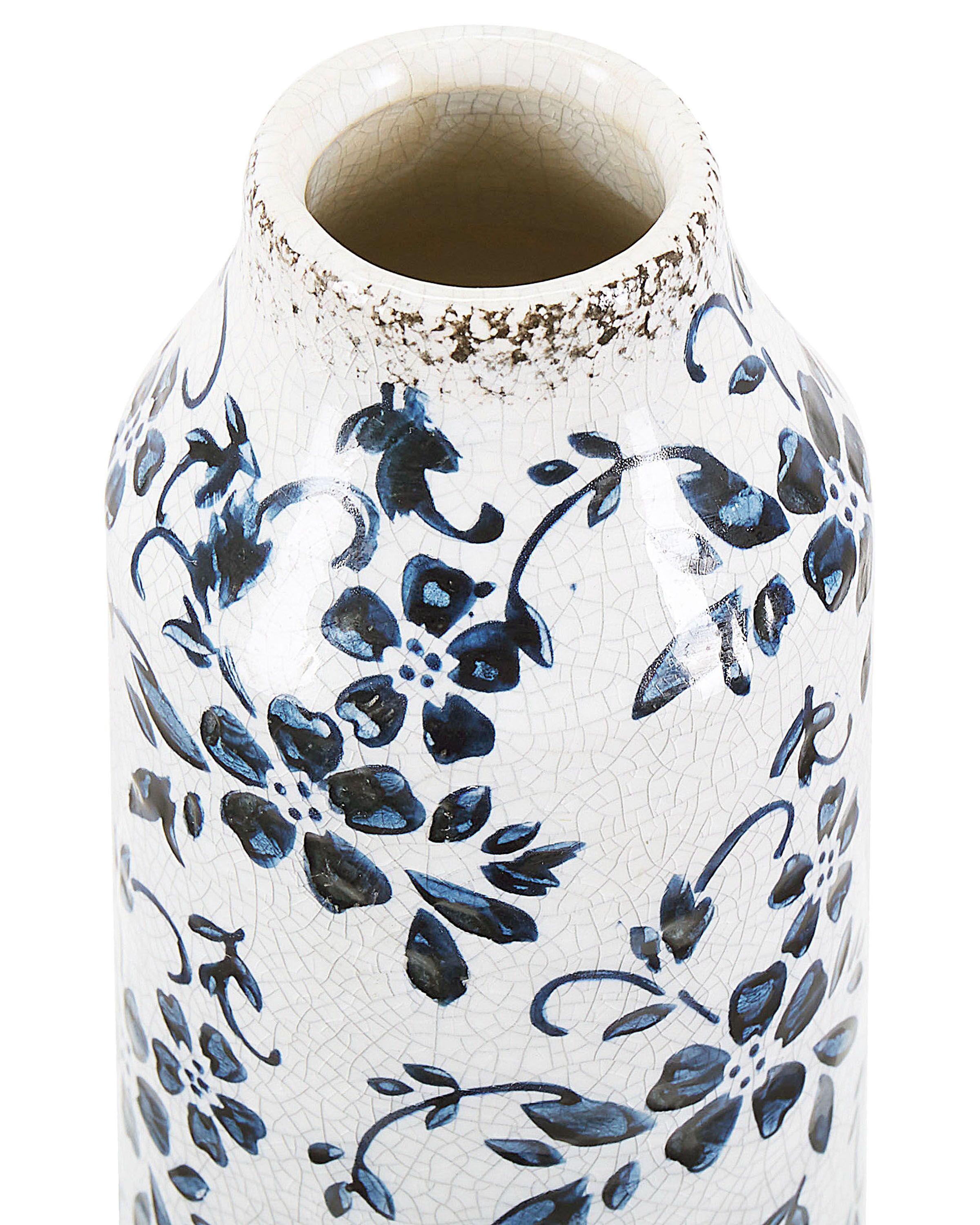 Bloemenvaas MULAI Steengoed 35 cm Wit